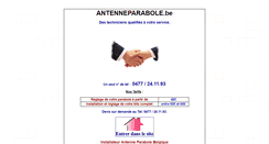Desktop Screenshot of antenneparabole.be